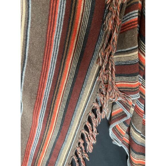 Womens Open Front Knit Sweater / Fall / Fringe / Flowy - Picture 3 of 6